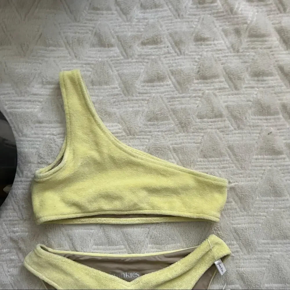 Frankies Barb Terry Cloth Bikini Set in Buttercup